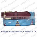 Lighthouse Needlepoint Belt thumbnail-1