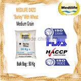 WholeSale Orzo Barley 100% Durum Wheat Semolina Flour. Ultra Premium Quality Orzo Barley. WholeSale Orzo Medium Grain Bag 50 Kg. thumbnail-1