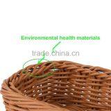 Home or Restaurant Tableware Using Eco-friendly Plastic Rattan Bread Basket Kitchen Cutlery Tray Basket thumbnail-5