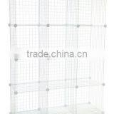 Mini Grid Clothes Organizer, 3-Foot by 4-Foot, White thumbnail-2