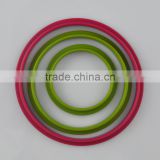 wholesale custom color round silicone rubber gasket