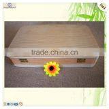 Luxury Cash Packaging Golden Metal Handle Wood Box thumbnail-4