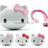 Hello Kitty Shape Real 4400mAh Cartoon Power Bank thumbnail-1