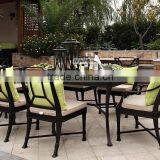 2017 New Style Aluminum Outdoor Dinning Furniture Patio Table Chairs Sets thumbnail-2