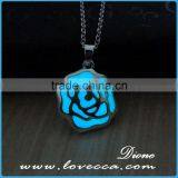 Dark Luminous Necklaces Silver Color Chain Pendant Lighting thumbnail-1