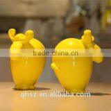 Customized Schleich Animals Mini Yellow Cute Cow Figure thumbnail-3