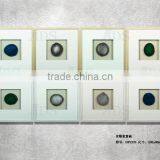 Framed Handmade Agate Shadow Box Wall Decor thumbnail-3