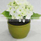 Artificial White Hydrangea in Pot for Home Decoration thumbnail-1