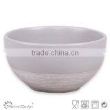 Round Shape Ceramic Rice Bowl With Silk Screen Antique Brush thumbnail-5