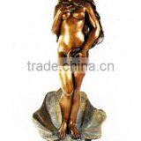 China Bronze Skulpturen Metal Crafts Garden Decoration Bronze Femme Fontaine thumbnail-3