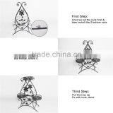 Hot Selling Round Shape Metal Plant Display Iron Flower Pot Stand thumbnail-3