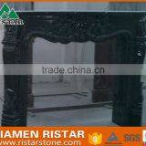 Cheap Natural Black Marble Fireplace Surround Mantel RST-FP-K033 thumbnail-1