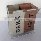 Home and Hotel Usage Double Laundry Sorter /2 Fashionable Light and Dark Basket for Laundry thumbnail-2