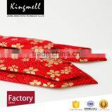 Custom Wine Red Digital Printed 100% Cotton Neck Ties Create Your Own Brand thumbnail-3