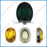 Rhinestone 3002 18*25mm Crystal Vitrail Medium Sew On Foiled Crystal Oval Fancy Stone thumbnail-2