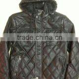 NEWEST TOP FASHION MEN WINTER PU JACKET WITH HOOD thumbnail-6