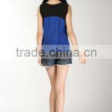 2015 High Quality Latest Fashion Design Ladies Casual Blouse for Chiffon Fabric thumbnail-2