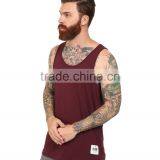 Mens Plain 92% Nylon 8% Spandex Tank Tops Wholesale thumbnail-2