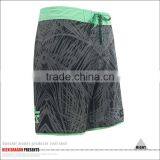 4-way Stretch Mens Beachwear Contrast Waistband Printed Board Shorts thumbnail-4