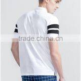 White Stripe Comfort Polo Shirt Design With Combination thumbnail-3