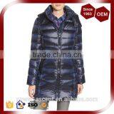 Convertible Stand Collar Stylish Ladies Elegant Long Padding Quilting Jacket For The Winter thumbnail-1