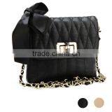 Newest Design Mini Bowknot Candy Color PU Women's Shoulder Bags Rhombus Chain Cross-body Bag 17668 thumbnail-1