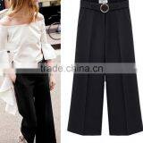 EY0540P Wholesale Fashion Loose Pants Casual Women Gaucho Pants thumbnail-1