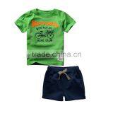 Wholesale Summer Cotton Printing Boys Kids Clothes Clothing Set thumbnail-2