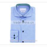 20 Years Shirt Factory Customise Light Blue Spread Collar Long Sleeve Slimming Shirt thumbnail-1