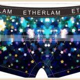 Bule Sky Planet 88% Polyester 12% Breathable Boxers Briefs Pink Hero Mens Underwear Wholesale From China