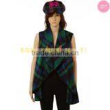FACTORY Dazzle Tweed Open-front Waistcoat Vest thumbnail-5