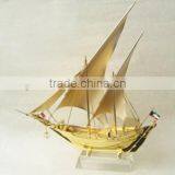 Fascinations Metal Earth Metal Works 3D Laser Cut Metal Golden Ship Model For Home Decoration thumbnail-2