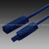 AMP 2 Pin Connection Pole Lighting System Splitter Snap in Lock Led Connectors 250V Extension Plug Male to Female Plug Cable thumbnail-1