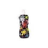 Customized 16oz Anti - Dust Color Sports Foldable Water Bottle With Carabiner thumbnail-1