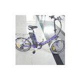 SHIMANO 6 Speed Foldaway Electric Bike , F - V Brake / R Servo Brake Electric Foldable Bike