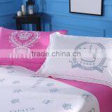 Hotel Textile Cotton Sheet Italian Sateen Color Block Bedding Sheet Sets thumbnail-2