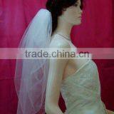 Newest style white tulle bridal veils VG075