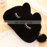 Coin Purse New 3D Girl Wallet Bag Ladies Face Zipper Mini Cat Animal Coin Purse Children's Purse Plush Coins Pouch Kawaii Bag thumbnail-1