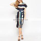 OEM Service Online Shopping New Fashion Round Neck Floral Floral Dress 2016 Elegant Women Casual Dress thumbnail-6