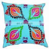 Indian Suzani Pillow Case Embroidered Decorative Handmade Throw Pillow Cover Cushion Embroidered Ethnic Decorative Vintage Cases thumbnail-2