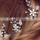 Free shipping! elegant handmade pearl bridal wedding hair pins