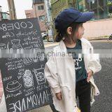 2020 Winter Children's Girls Solid White Green Coat thumbnail-5