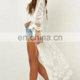 Пляжная платье с цветочным вышиванием, купальник для женщин, пляжный кардиган, купальник-аксессуар для плавания thumbnail-3