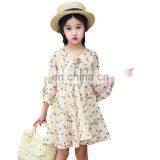 Teens Girls Fashion Floral Long Sleeve Dress Summer 2020 Kids Baby Cute Casual Princess A-line Chiffon Dresses