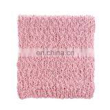 Heavy Cozy Premium Pink Chunky Handmade Knit Yarn Wool Blanket for Bedroom Deco thumbnail-3