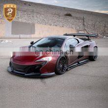 Auto Accessories Kit Carbon Fiber Front Bumper Rear Bumper Side Skirts Spoiler for McL-aren 650S Modification LB Wide Body Kit thumbnail-1