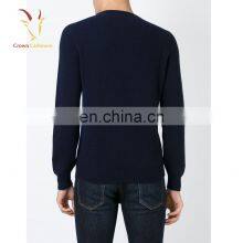 Men's Design Lambswool Sweater Round Neck Design of Hand Made Sweaters thumbnail-2