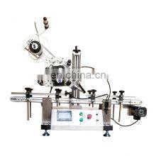 Small Fully Automatic Desktop Vertical Flat Bottle Labeling Machine for Bottle Top Surface Price