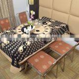 Indian Cotton Table Cloth Black-Cream Peace Sign Printed Dinning Table Cloth Vintage Wall Hanging Throw Bed Sheet Cover TC37