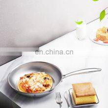 2021 Korea Multiple Cooking Pot Small Chef Commercial Deep Stainless Steel Frying Pan